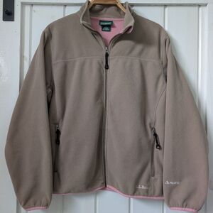 L.L.Bean women's full-zip fleece jacket, possibly featuring Polartec material
